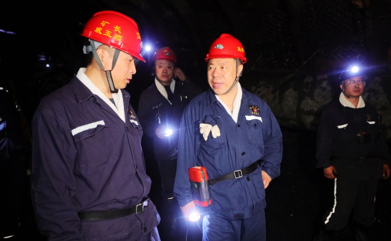 張秉德到益新礦調研檢查工作